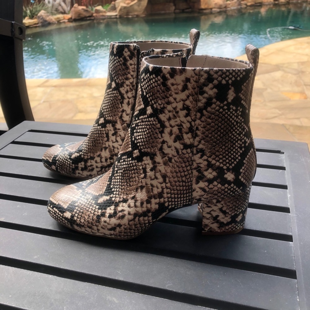 Giannni Bini Snakeskin Booties